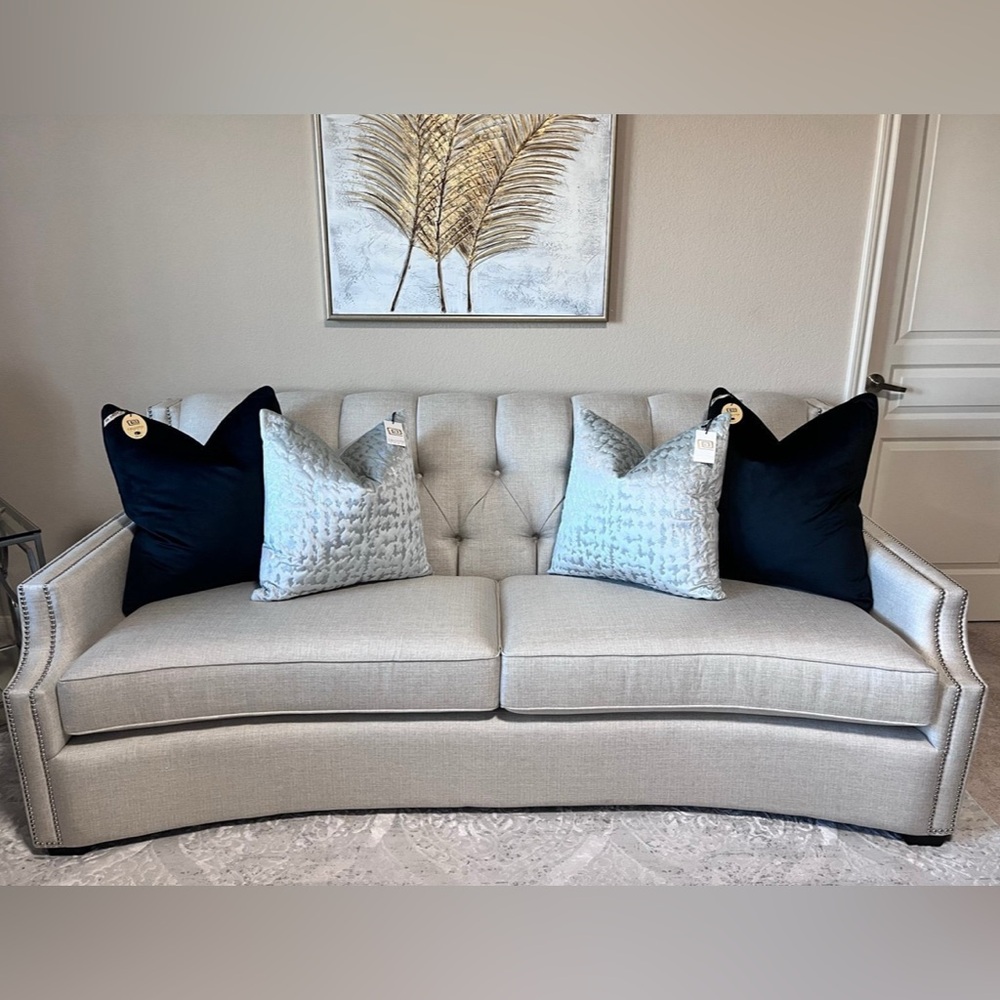 1-NWT CALLISTO HOME SILVER EMBROIDERED DECORATIVE PILLOWS (Read description) - Picture 8 of 12